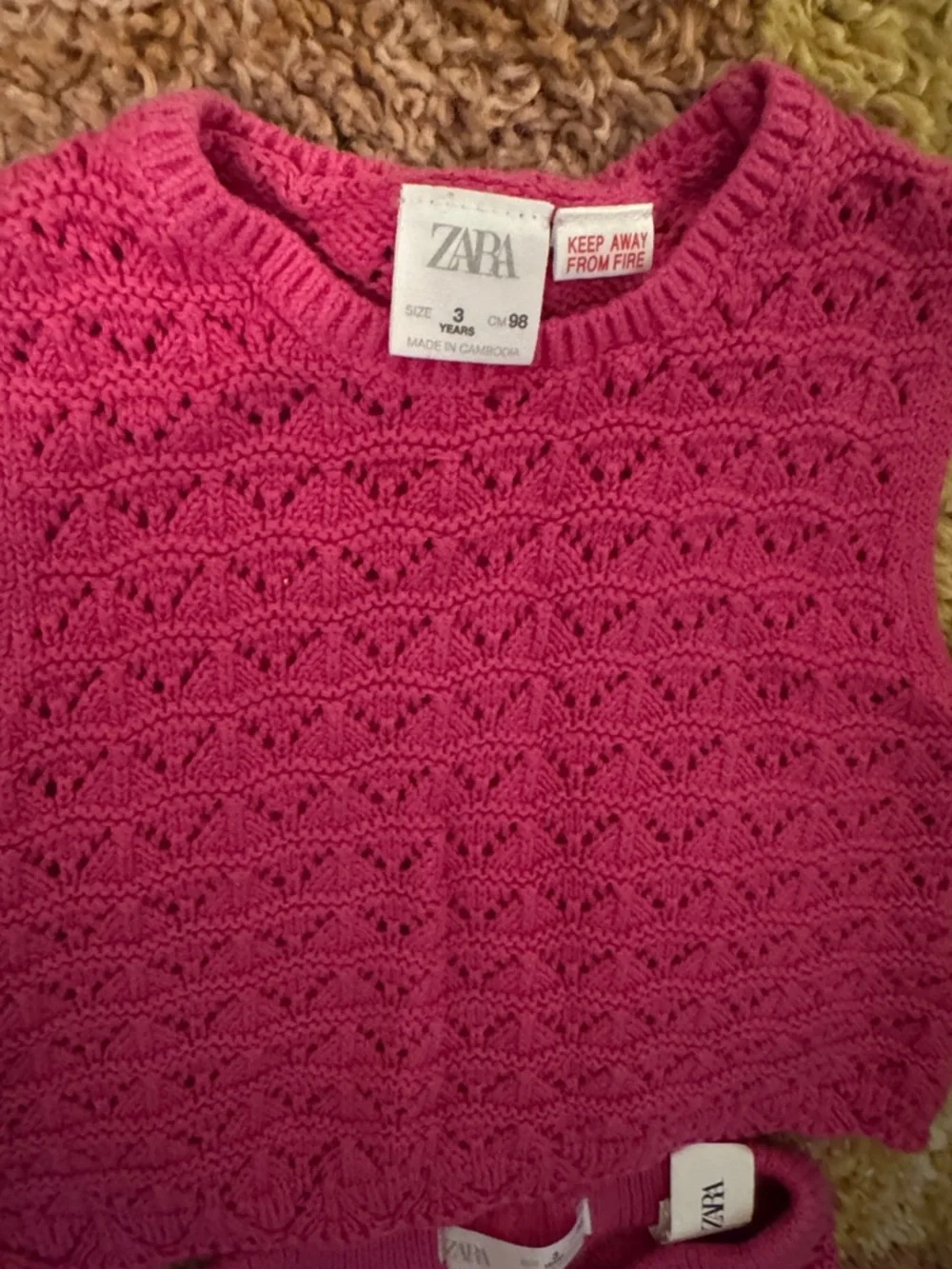 Zara pink knit set
